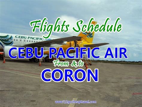 manila to coron flights cebu pacific